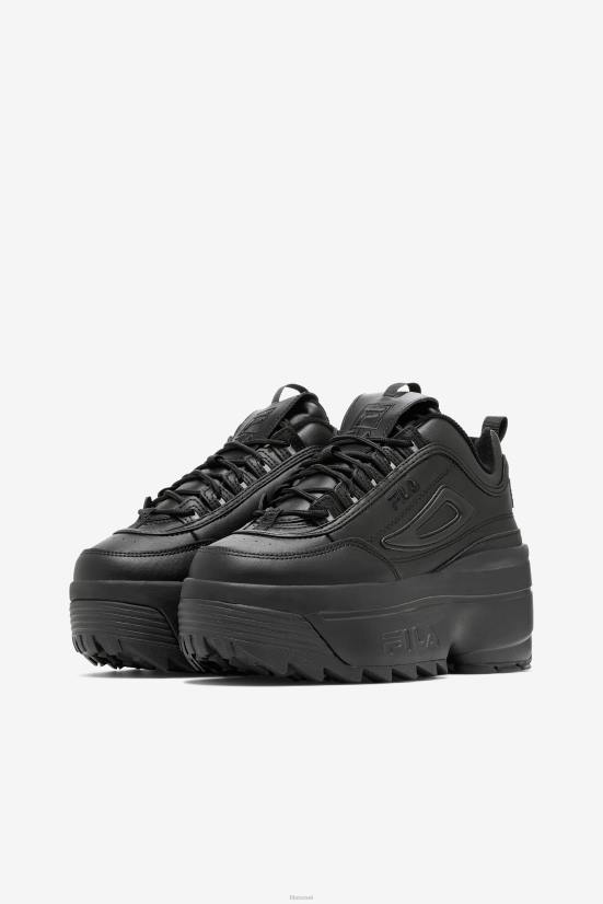 שָׁחוֹר FILA fila black women's disruptor 2 wedge 68LF1138