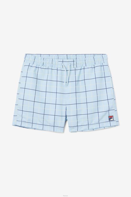 כחול / נייבי / צהוב עדין FILA fila blue/navy/wheat linecall רך לשחות קצר 68LF604