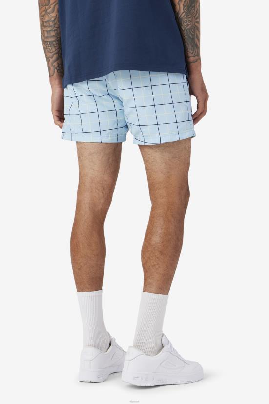 כחול / נייבי / צהוב עדין FILA fila blue/navy/wheat linecall רך לשחות קצר 68LF604