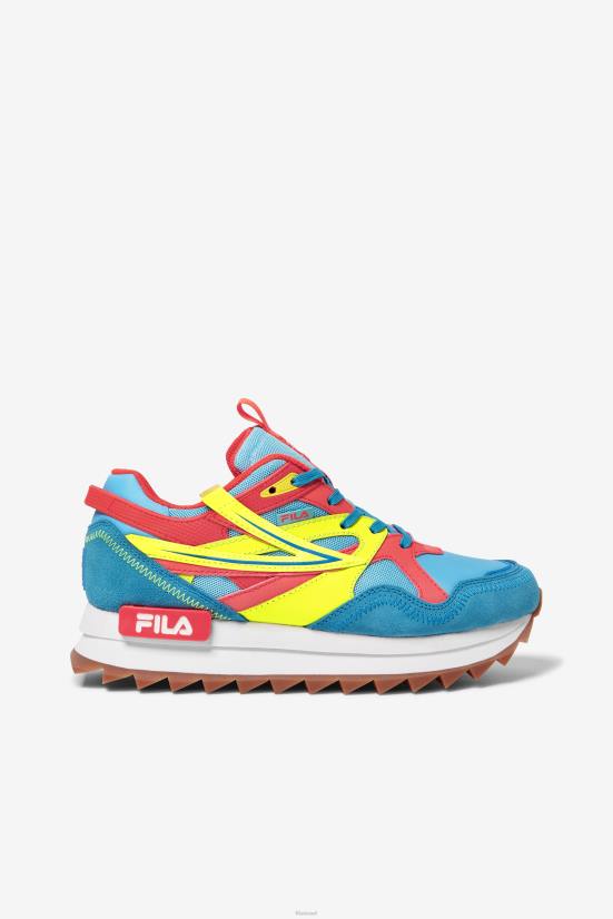 דג כחול/צהוב/אלמוג לוהט FILA מסלול סנדנל לנשים fila bluefish/צהוב/אלמוג לוהט 68LF1304