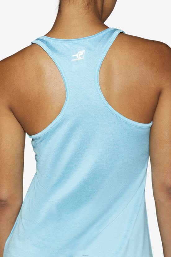 אברש כחול דג FILA fila bluefish heather pickleball racerback tank 68LF2020