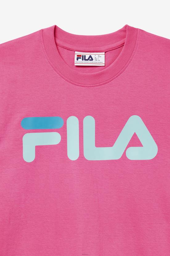 ורד קרמין FILA טי איגל לגברים של fila carmine rose 68LF286