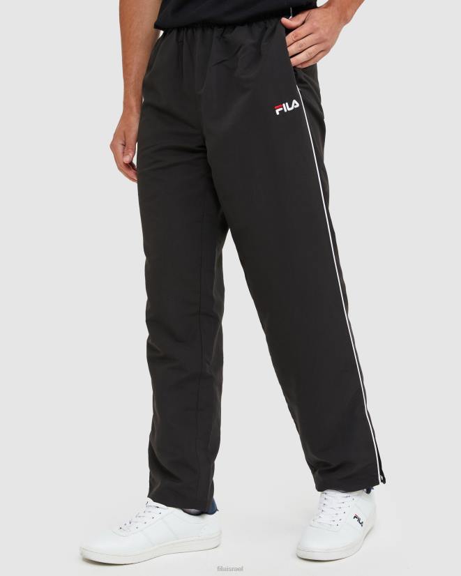 שָׁחוֹר FILA מכנסי מיקרופייבר לגברים מסוג fila classic שחורים 68LF2449