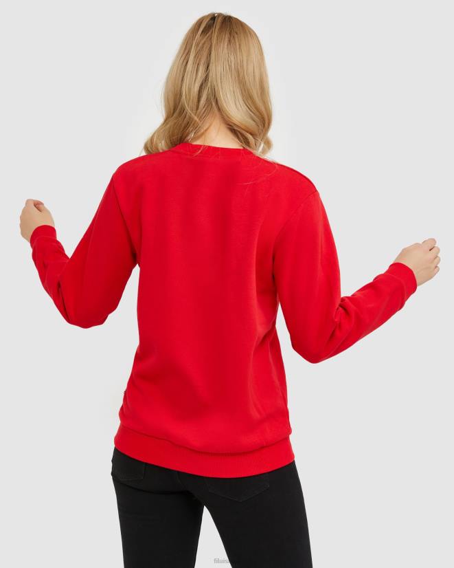 אָדוֹם FILA fila classic unisex crew red 68LF2467