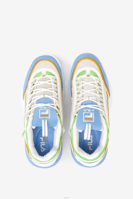 לבן/כחול בין ערביים/יסמין ירוק FILA לבן/דמדומים כחול/יסמין ירוק fila disruptor נשים 2 exp 68LF1203