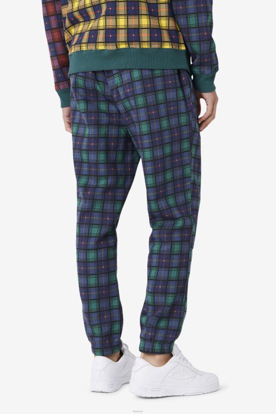 יוני באג/ריבס/צי FILA fila dorm jogger משובץ יוני באג/ריבס/צי 68LF613