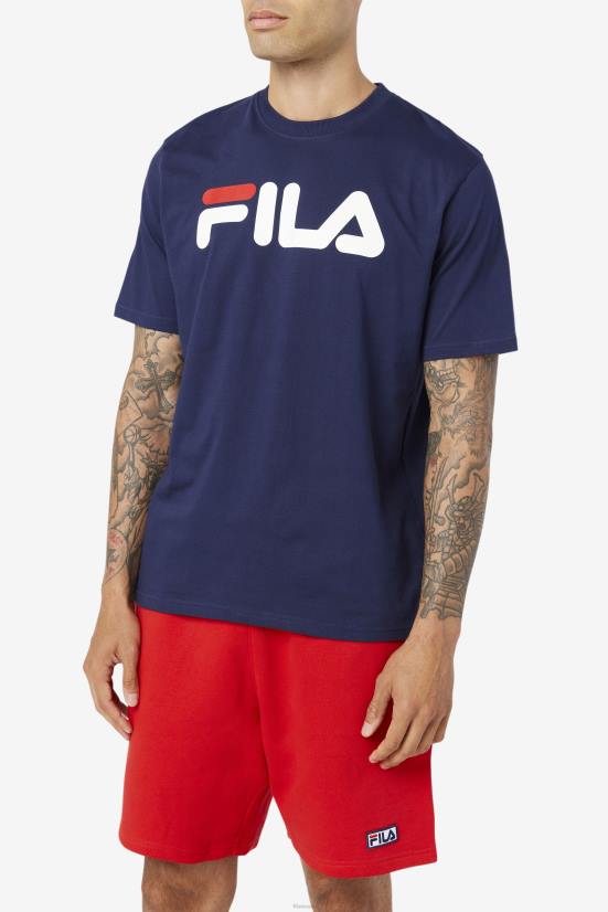 טווס/לבן/אדום סיני FILA fila eagle tee לגברים peacoat/לבן/אדום סיני 68LF283