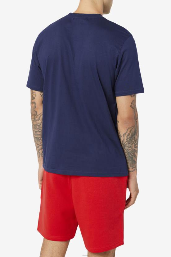 טווס/לבן/אדום סיני FILA fila eagle tee לגברים peacoat/לבן/אדום סיני 68LF283