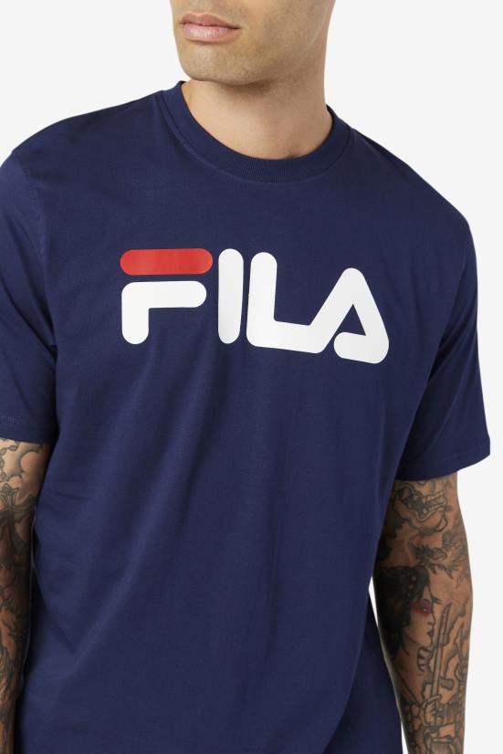 טווס/לבן/אדום סיני FILA fila eagle tee לגברים peacoat/לבן/אדום סיני 68LF283