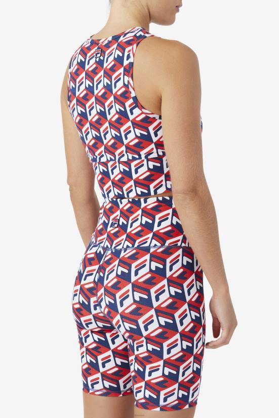 אדום/כהה/לבן FILA טנק fila emmaline אדום/ נייבי/לבן 68LF1393