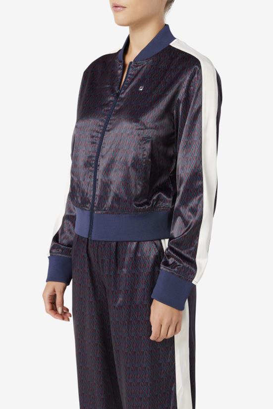 טופו/טופו FILA מעיל טרנינג סאטן fila farah peacoat/טופו 68LF1777