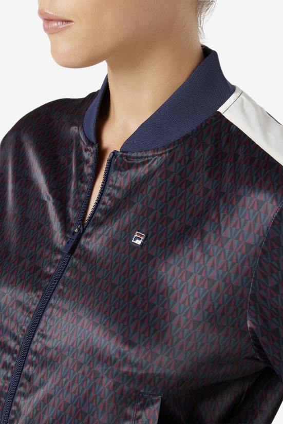 טופו/טופו FILA מעיל טרנינג סאטן fila farah peacoat/טופו 68LF1777