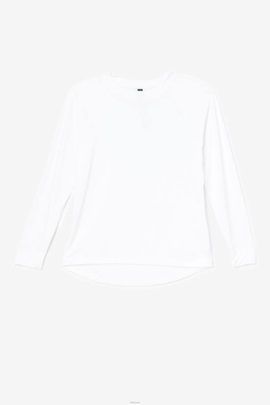 לבן FILA fila fi-lux גב שרוול ארוך צוות לבן 68LF1867