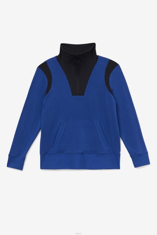 אדמונית צי FILA נייבי אדמונית fila fi-lux חצי רוכסן 68LF1893