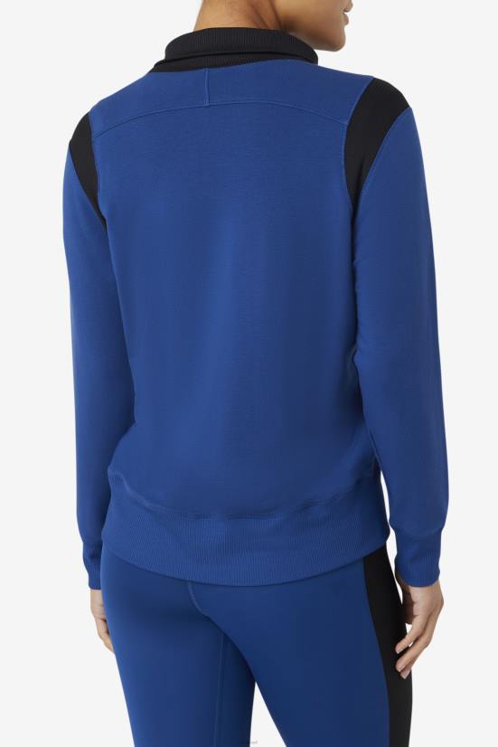 אדמונית צי FILA נייבי אדמונית fila fi-lux חצי רוכסן 68LF1893