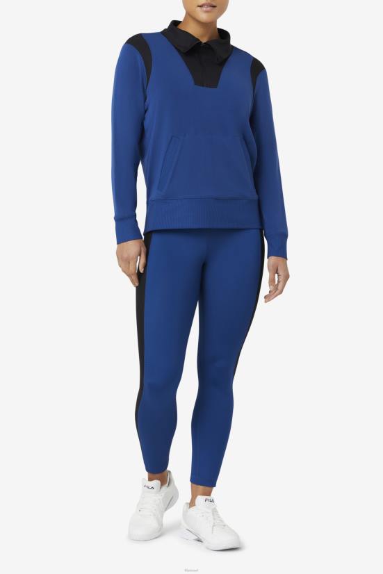 אדמונית צי FILA נייבי אדמונית fila fi-lux חצי רוכסן 68LF1893