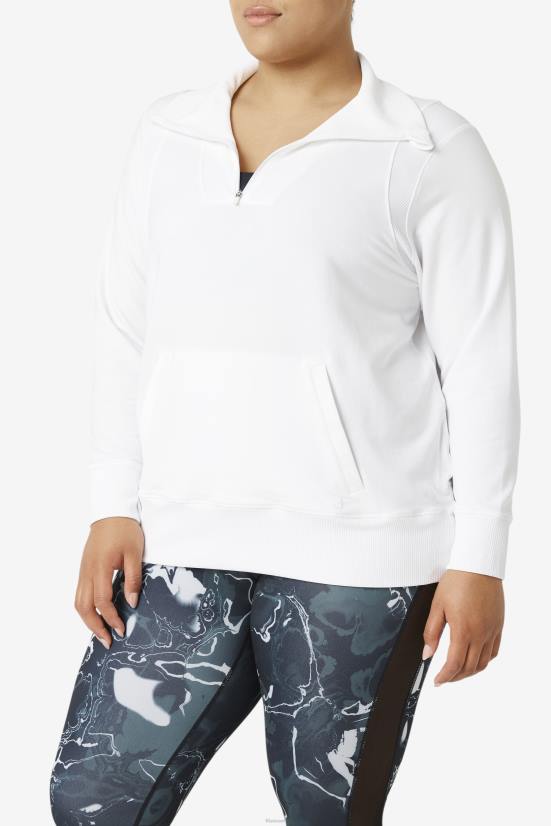 לבן FILA fila fi-lux חצי רוכסן לבן 68LF1927