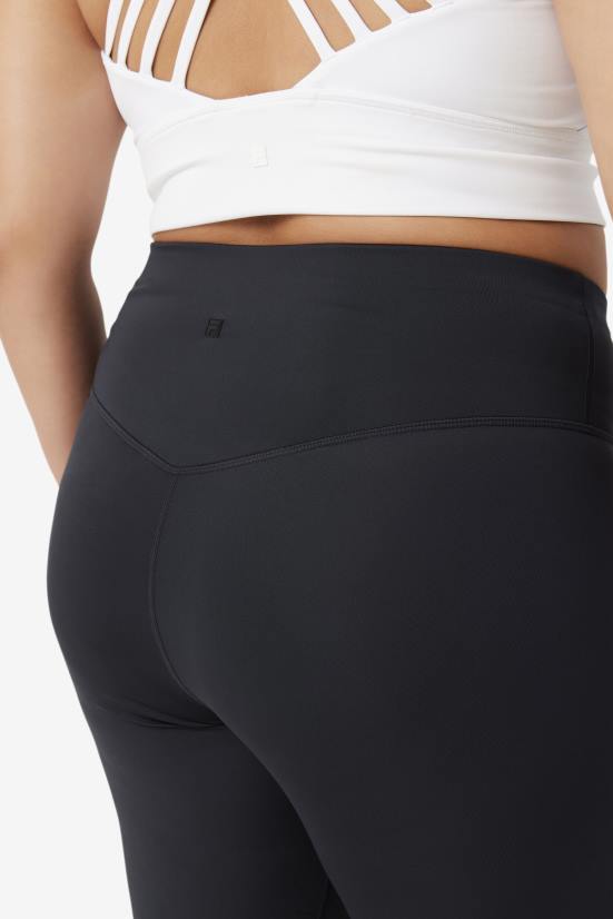 שָׁחוֹר FILA fila forza חותלות 7/8 חלקות שחורות 68LF1987