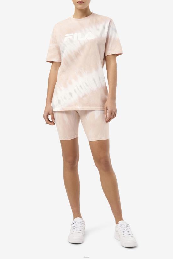 בלוק גרדניה/לבן/בלגי FILA fila gardenia/white/belgian block taima tie dye bike short 68LF1678