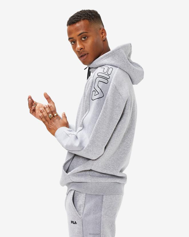 מרל אפור FILA fila grey marle גברים jay qtr zip 68LF2614