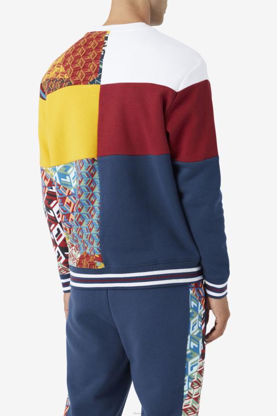 אוקיינוס ​​/ ריבס / לבן FILA סווטשירט fila hansi אוקיינוס/ריבס/לבן 68LF469