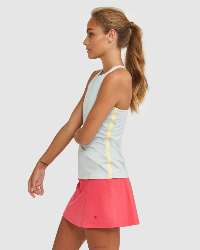 אפור / שמש FILA fila high neck racerback tank fila grey/sunshine 68LF2918