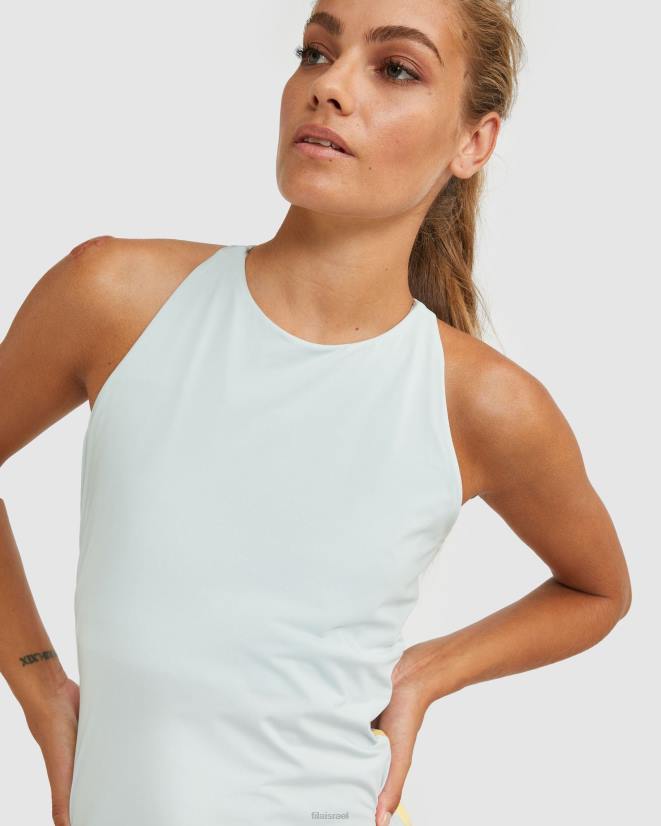 אפור / שמש FILA fila high neck racerback tank fila grey/sunshine 68LF2918