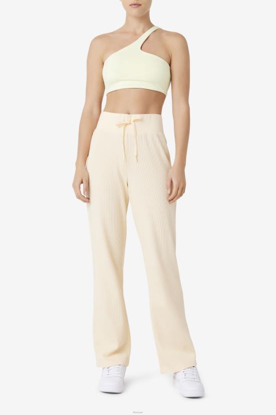 צהוב עדין FILA חלק עליון חזייה אסימטרית fila kady צהוב עדין 68LF1471