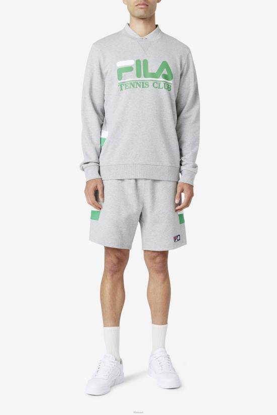 אפור בהיר/פולי ג'לי/לבן FILA fila langlen קצר אפור בהיר/שעועית ג'לי/לבן 68LF727