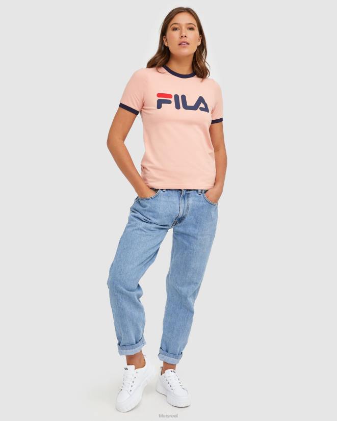ורד רך FILA טי רינגר קלאסי לנשים fila mellow rose 68LF2894