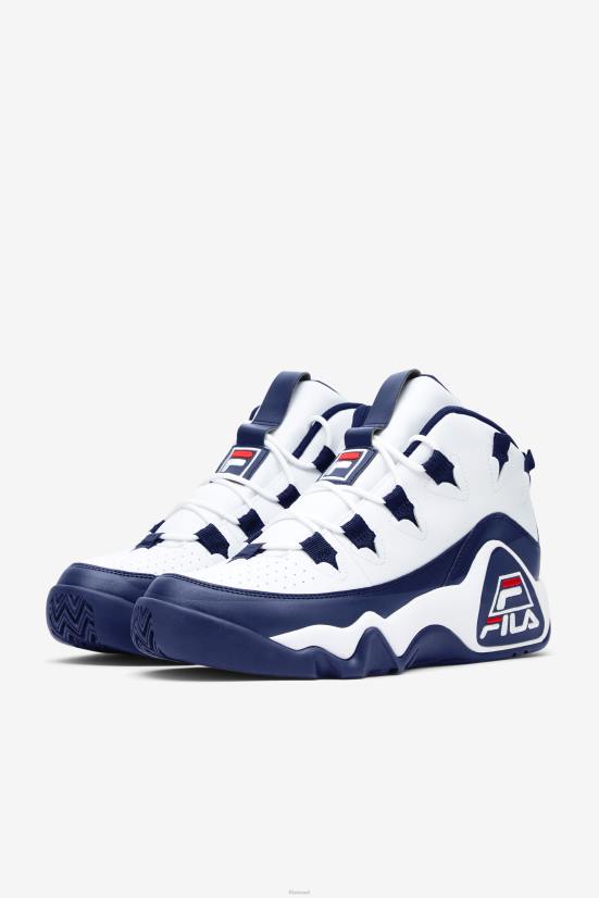 לבן/כהה/אדום FILA fila men's grant hill 1 לבן/כהה/אדום 68LF115