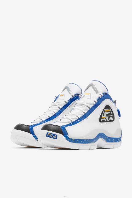 לבן/ערפיליות כחולות/לימון FILA fila men's grant hill 2 לבן/ערפיליות כחולות/לימון 68LF61