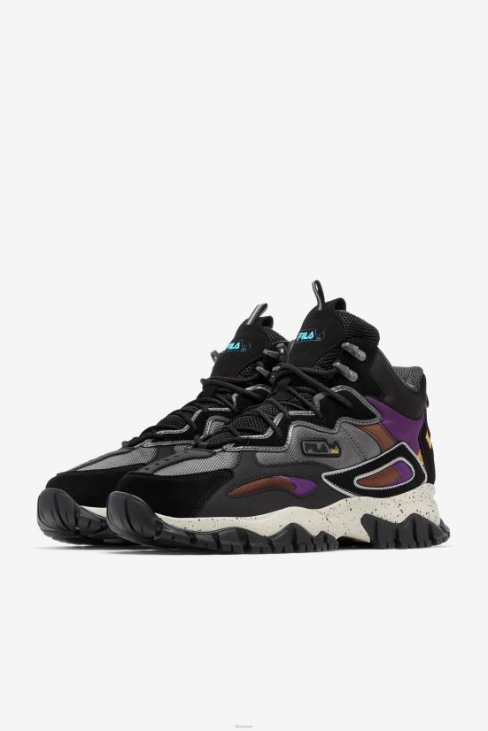 שחור/סגול/שקנאי FILA fila men's ray tracer tr 2 אמצע שחור/סגול/שקנאי 68LF163