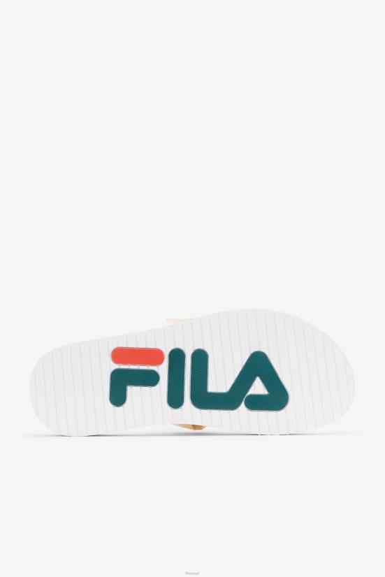 גרדניה/ג'וני באג/אדוב FILA fila men's sol-slide v2 gardenia/june bug/adobe 68LF181