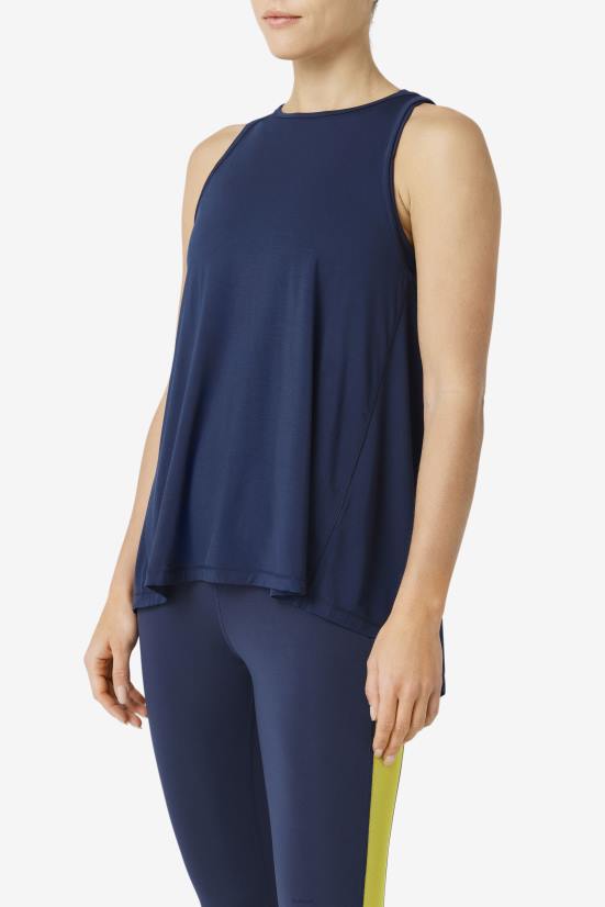 חיל הים FILA גופיית fila navy fi-lux עם גב פתוח 68LF1864