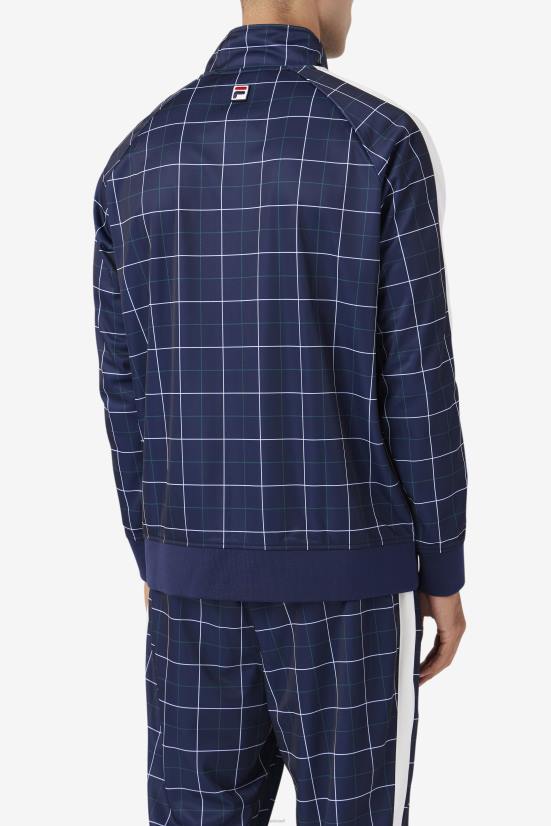 חיל הים/גרדן/יוני באג FILA מעיל אושן טרנינג fila navy/gardenia/june bug 68LF860