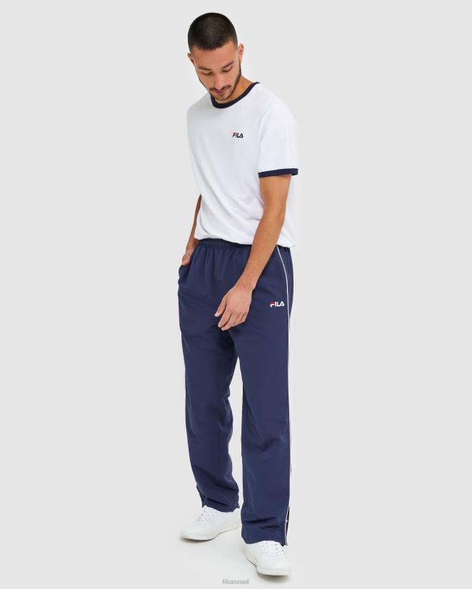חיל הים החדש FILA מכנסי מיקרופייבר קלאסיים לגברים fila new navy 68LF2450