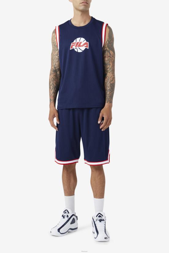 חיל הים/אדום/לבן FILA קצר כדורסל חיל הים/אדום/לבן fila ovi 68LF723