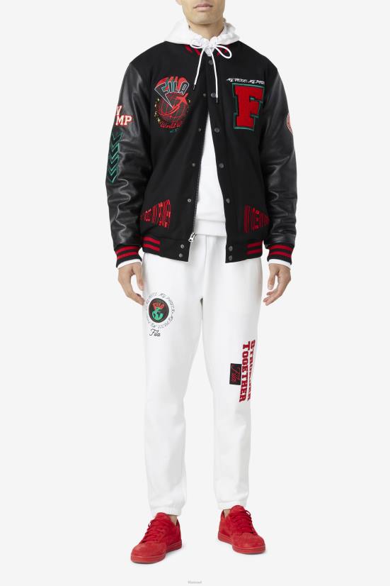 שחור/אדום/ירוק FILA מעיל fila raddix וורסיטי שחור/אדום/ירוק 68LF835