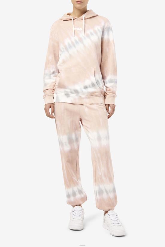 בלוק גרדניה/לבן/בלגי FILA fila raleigh tie dye jogger gardenia/לבן/בלגי בלוק 68LF1657