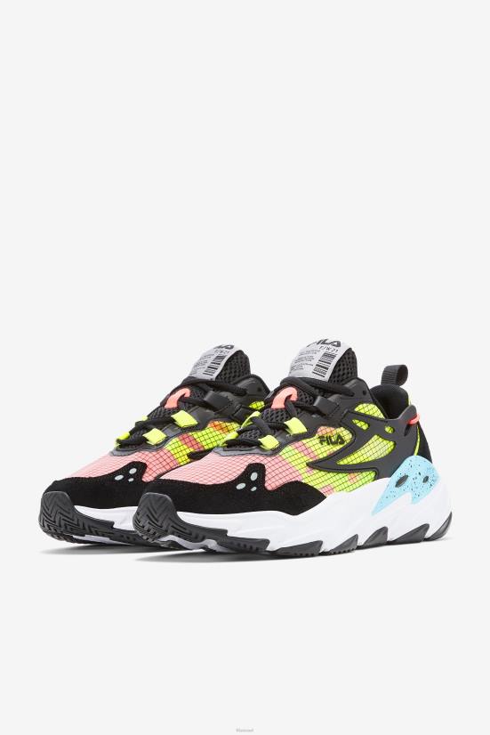 שחור/לבן/צהוב FILA fila שחור/לבן/צהוב לגברים של ray tracer evo 68LF70