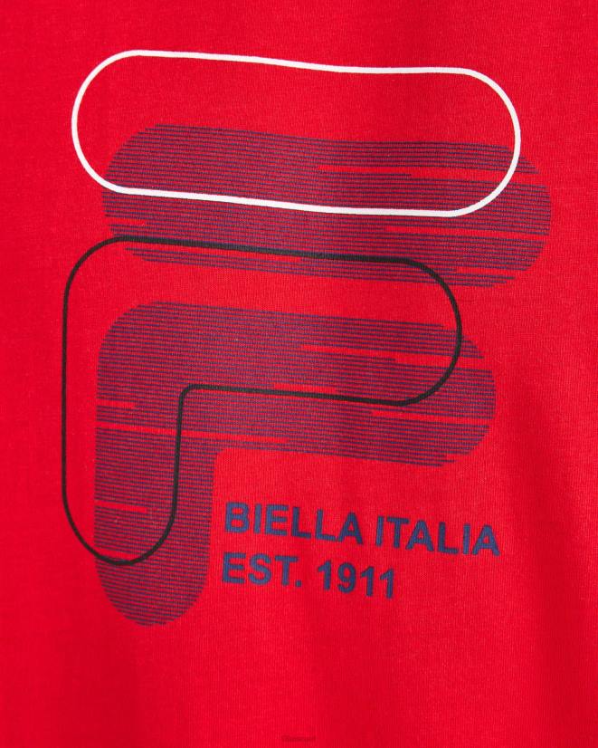 אָדוֹם FILA טי לנוקס לגברים של fila red 68LF2368