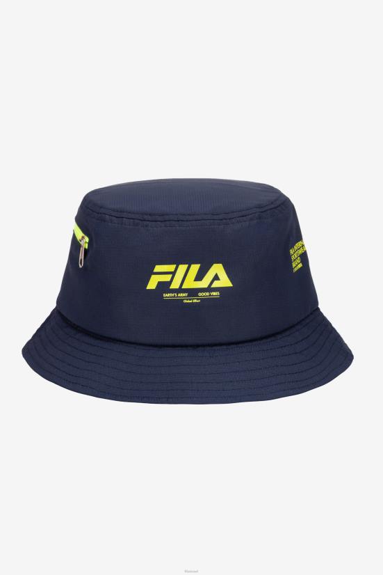 חיל הים FILA fila ripstop כובע דלי נייבי 68LF973