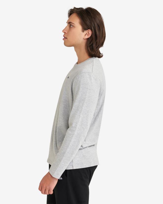 מארל כסף FILA חולצה בסיסית לגברים, fila silver marle 68LF2552