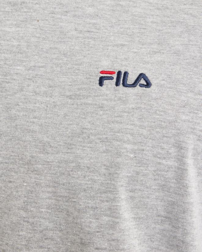 מארל כסף FILA חולצה בסיסית לגברים, fila silver marle 68LF2552