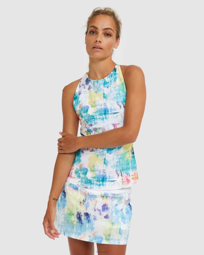 צבע עניבה FILA fila tie dye fila racerback מיכל 68LF2926