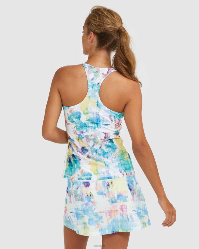 צבע עניבה FILA fila tie dye fila racerback מיכל 68LF2926