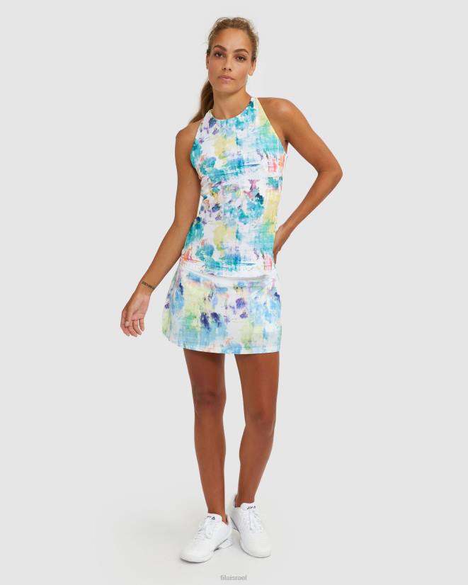 צבע עניבה FILA fila tie dye fila racerback מיכל 68LF2926