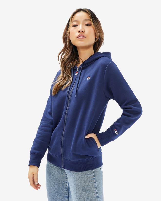 חיל הים החדש FILA fila unisex badge 2.0 zip hood new navy 68LF2653