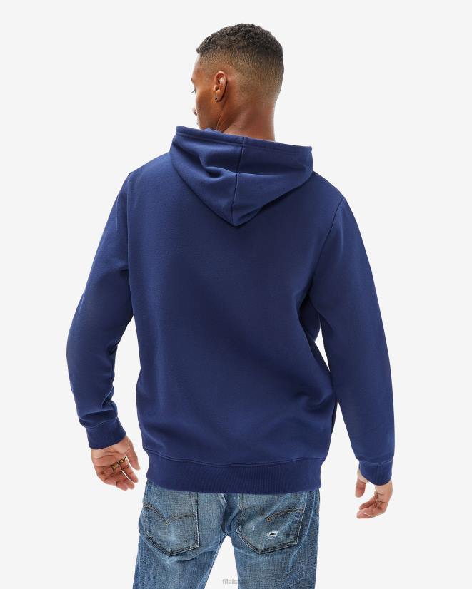 חיל הים החדש FILA fila unisex badge 2.0 zip hood new navy 68LF2653